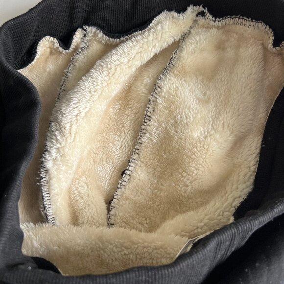 Sherpa Lined Black Joggers Sweatpants for Women, Size XL, Like New! - Picture 11 of 13